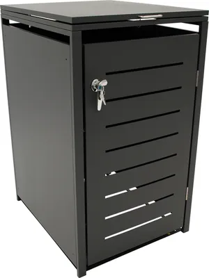 Produktbild von DEGAMO Mülltonnenbox 1er KÖLN 68x80x116cm für Tonnen 120 und 240 Liter, grau