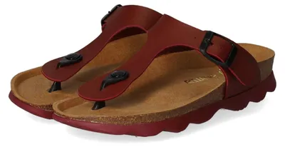 Image de Two Steps, sandales tongs pour femmes, couleur rouge, matière synthétique, taille 42