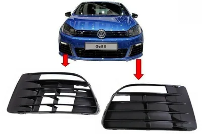 Obrázek produktu pro Kryty mlhových světel pro VW Golf 6 VI 08-12 R20 Look piano black