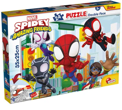 Obrázok produktu pre Puzzle dwustronne Spidey 24 elementy dla dzieci