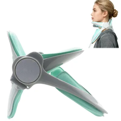 Produktbild von 360° verstellbare Nackenstütze für Nackenschmerzen und Unterstützung, Halswirbel-Traktionsgerät für den Heimgebrauch, Nackenstrecker, Ergonomisches