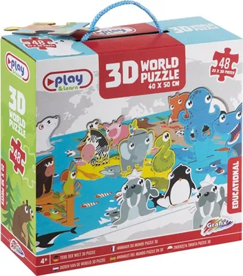 Immagine prodotto di S.CENA 3D Puzzle 48 Grafix zvířat