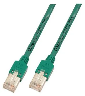 Produktbild von EFB RJ45 Patchk. S/UTP,Cat.5e,TM11,Dätw.CU 5502 PVC,3m,grün