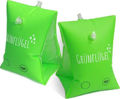 Produktbild von Grünflügel Schwimmflügel Kinder 3-6 Jahre -TPU, Keine Weichmacher, Hautfreundlich | Schwimmhilfe Schwimmfluegel für Baby Kleinkind Schwimmärmchen Schwimmweste bis 30Kg 1-2 1 2 4 5 6 jährige