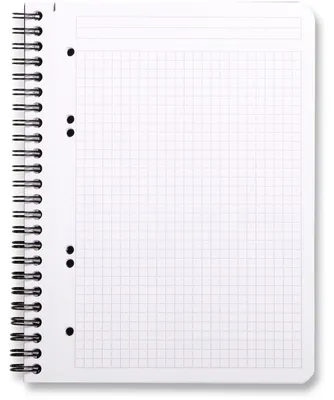 Produktbild von Rhodia 119910C, Einfarbig, Schwarz, A5+, 80 Blätter, 90 g/m², Kariertes Papier