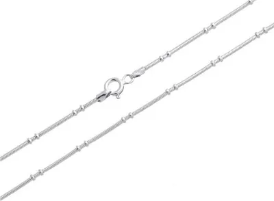 Produktbild von SILBERKETTEN STORE Schlangenkette 1,3mm mit Kugeln - 925 Silber - 60cm