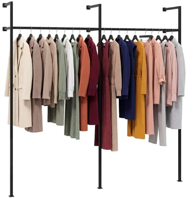 Productafbeelding van Kledingrek Merton, 295,5 x 35 x 220 cm, zwart