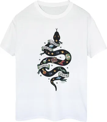 Produktbild von Harry Potter - "Slytherin" T-Shirt für Damen BI28032 (M) (Weiß)