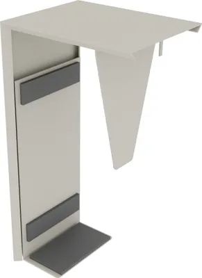 Produktbild von PC-Halter Breite/Höhe verstellbar Silberaluminium