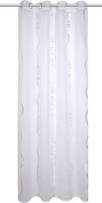 Produktbild von Home Wohnideen Ösenschal Silberdruck Looping 245 x 140 cm Silber