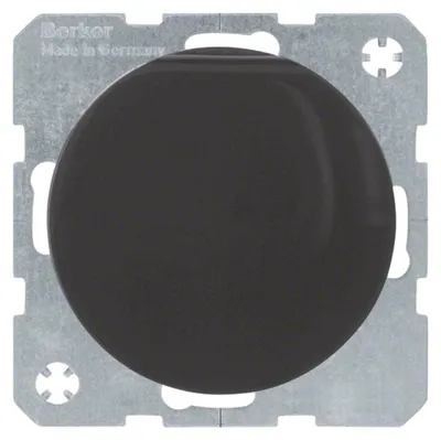 Produktbild von Berker SCHUKO-Steckdose sw/gl m. Klappdeckel 47512045