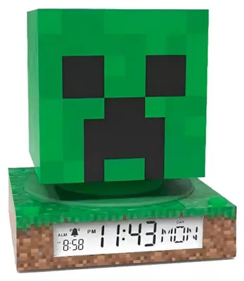 Produktbild von Minecraft Creeper 3D Nachtlicht und Wecker
