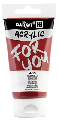 Produktbild von Acrylfarbe DARWI Acryl 75 ml - Englischrot