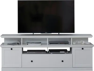 Produktbild von trendteam Wohnen TV-Unterteil BrandsonBaxter Weiß Nachbildung 177 x 65 x 41 cm