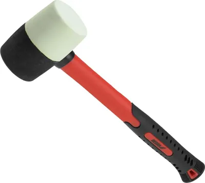Produktbild von Gummihammer 225g, Fiberglasstiel