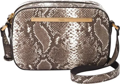 Image de FOSSIL sac à épaule bandoulière Liza Camera Bag Python gris