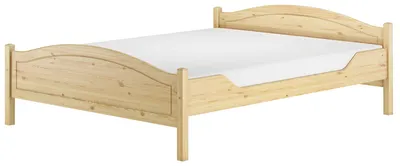 Produktbild von Massivholzbett Landhausstil 160x200 Doppelbett Kiefer V-60.30-16Rollrost und Matratze inkl.