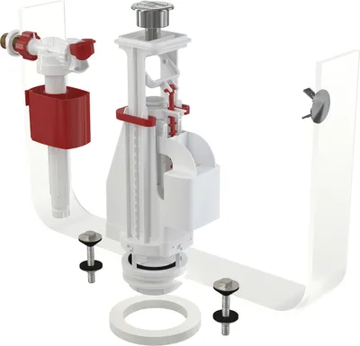 Produktbild von Alcadrain Spülgarnitur mit Doppeltaste SA08AK 1/2" CHROM