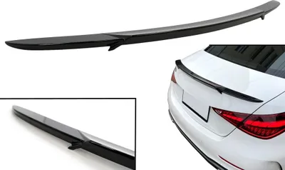 Produktbild von Kofferraumspoiler für Mercedes C-Klasse W206 Limousine 2021+ Glänzend schwarz.