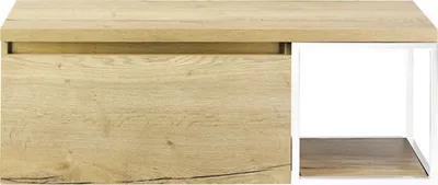 Produktbild von Sanox Waschtischunterschrank Frozen BxHxT 120 x 43 x 45 cm Frontfarbe eiche natur 75736227