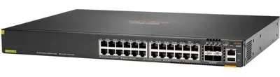 Obrázek produktu pro HPE Aruba Networking CX 6200F 24G 4SFP, Řízený, L3, Gigabit Ethernet (10/100/1000), Instalace do racku, 1U