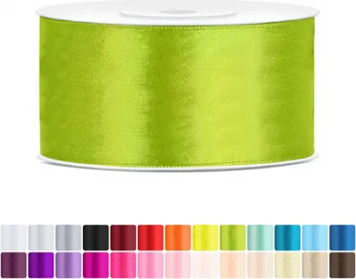 Produktbild von Satinband 38mm Grün - 25 Meter Rolle Geschenk- & Schleifenband