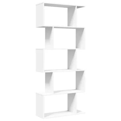 Obrázok produktu pre vidaXL Priestorový regál 5-poschodový biely 70x24x161 cm materiál na báze dreva