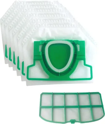 Produktbild von 6 Staubsaugerbeutel geeignet für Kobold VK200 inkl. 1 Motorfilter