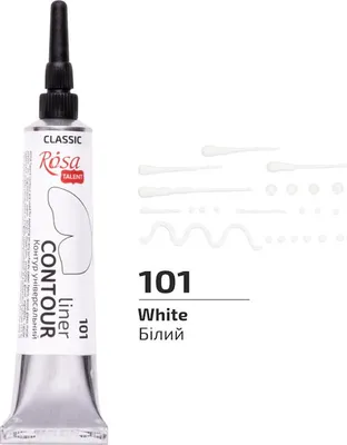 Produktbild von Weiße Acryl-Konturenfarbe Nr.101 20 ml Rosa Talent Koh-i-noor