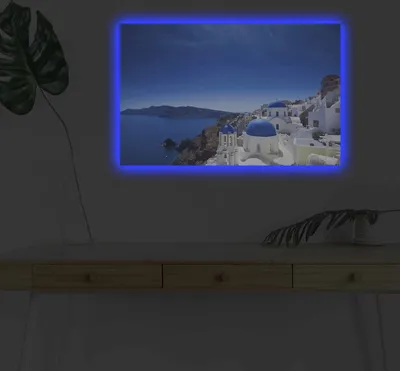 Produktbild von Opviq, 4570DHDACT- SHN4415, Bunt, Leinwandbilder, 45 x 70 cm, 100% Wildleder -Leinwand