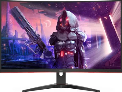 Produktbild von AOC G2 CQ32G2SE/BK LED displej 80 cm (31,5") 2560 x 1440 pixelov 2K Ultra HD Čierna, červená