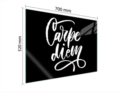 Obrázek produktu pro Skleněná Ochranná Deska Na Srdce 70X52 Černá