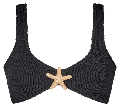 Produktbild von Moda Minx Bikinioberteil Starfish Scrunch Crop Top mit tollem Seestern-Element Black S