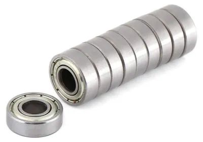 10 Kugellager 698ZZ (8x19x6 mm) Rillenkugellager aus Stahl
