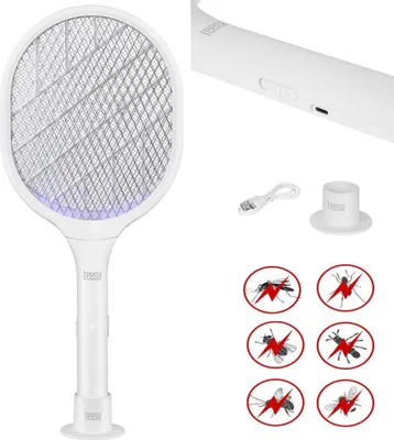 Zdjęcie produktu dla Elektryczna łapka  na muchy packa na komary owady lampka nocna 2w1 TEESA