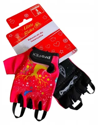 Produktbild von PROFEX Kinder Fahrradhandschuhe S 3/4 Fingerlos Klett