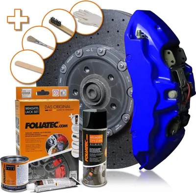 Produktbild von FOLIATEC 2162 Bremssattellack Farbe Spray Set Blau 400 125 50ml