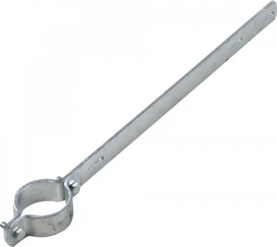 Produktbild von Ausleger-Rohrschelle ER 135, für Pfosten Ø 60mm, Stahl, Lochabstand 350mm, 52...