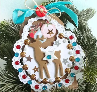 Produktbild von Kraft-Geschenkanhänger mit Schnur, 20 Stück