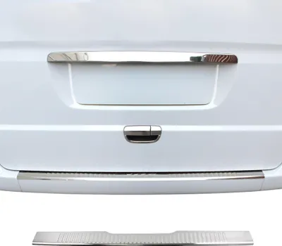 Image de Protection Seuil de Pare-chocs Arriére Pour Mercedes Vito W639 2003-2014 Inox