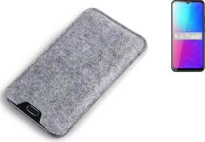 Produktbild von K-S-Trade Filz Handyhülle kompatibel mit Blackview A70 Schutzhülle Filztasche Filz Tasche Case Sleeve Handy Hülle Filzhülle grau