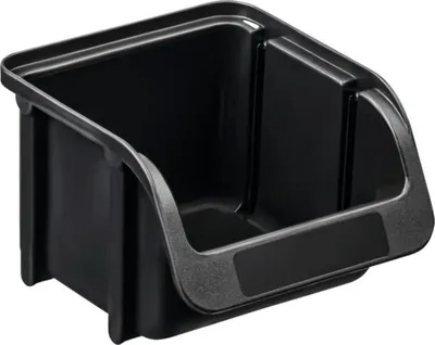 Produktbild von Sichtbox Hünersdorff Gr. 1 Kunststoff schwarz
