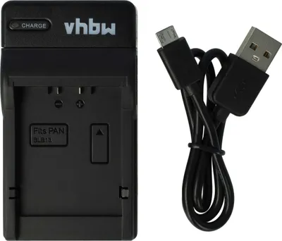Produktbild von vhbw USB Ladegerät kompatibel mit Panasonic Lumix DMC-GH1, DMC-GF1K, DMC-GH1K Kamera Camcorder/Akku - Ladeschale, Ladeanzeige, 8,4 V