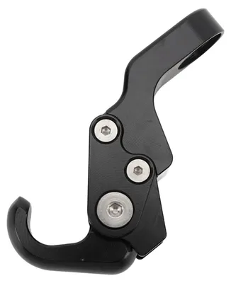 Image de Crochet porte-bagages pour moto, pliable, en alliage d'aluminium, support robuste pour XMAX 300, 125, 250, 400 et NMAX 155, noir