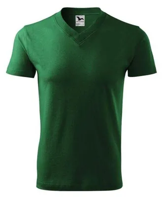 Image de Malfini - T-shirt pour homme, col en V PP11432 (S) (vert)