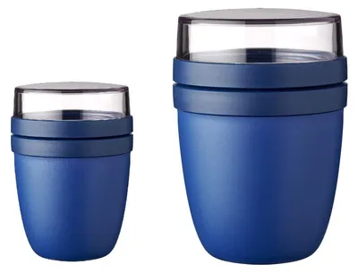 Lunchpot Duoset Ellipse 2er-Set, 120+300 ml, Vivid Blue