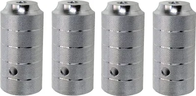 Produktbild von 2 Paar BMX-Fußraster Pegs Alu für 14mm Achsen, silber