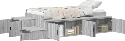 Obrázok produktu pre Rám postele s úložným prostorem s úložiskom Sivý Sonoma 75 cm