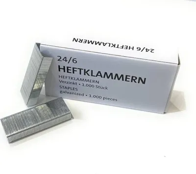 Image de Heftklammern 24/6 verzinkt 1.000 St./Pack.