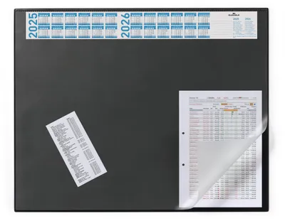 Obrázok produktu pre DURABLE Schreibunterlage Vollsichtpl/Kalender 65x52cm schw